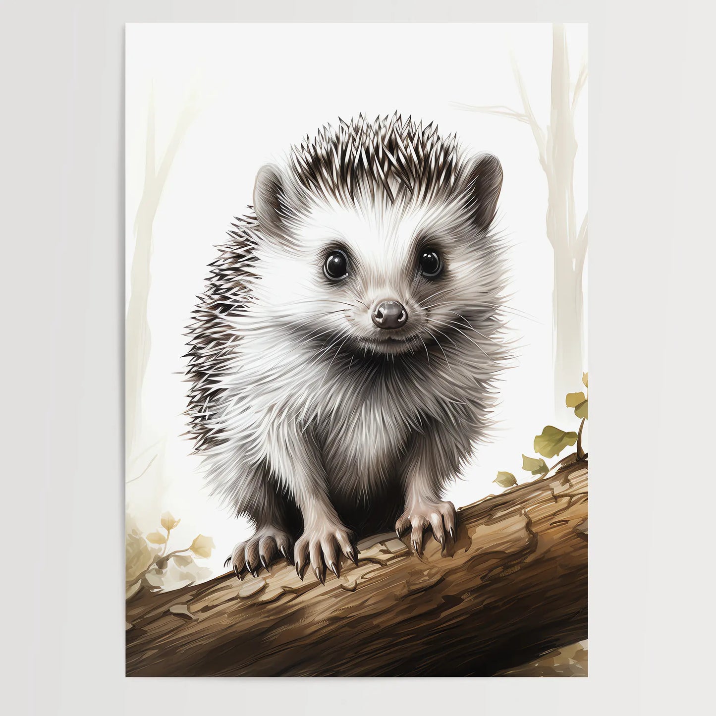 Hedgehog No 1 - Comic Style - Poster