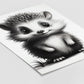 Hedgehog No 2 - Comic Style - Poster