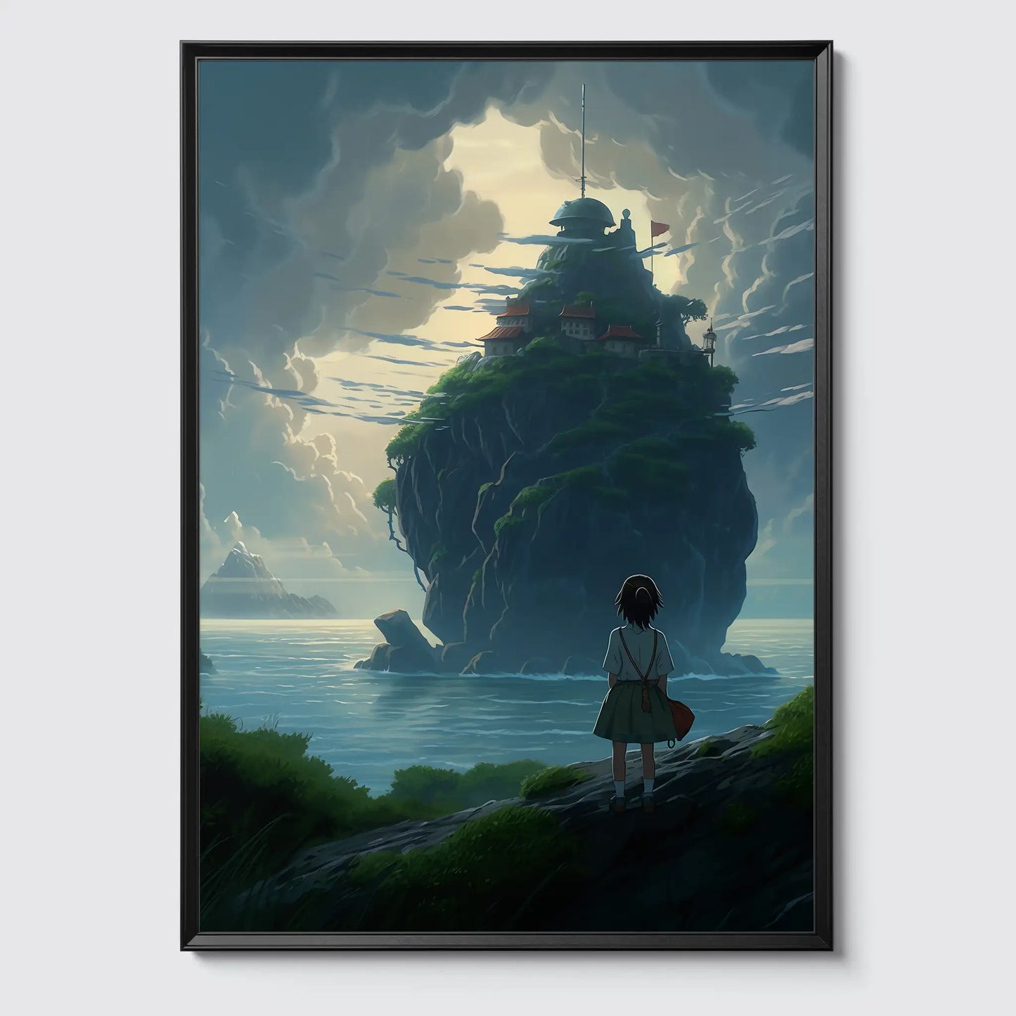 Island No 8 - Drawing - Digital Art - Anime - Poster