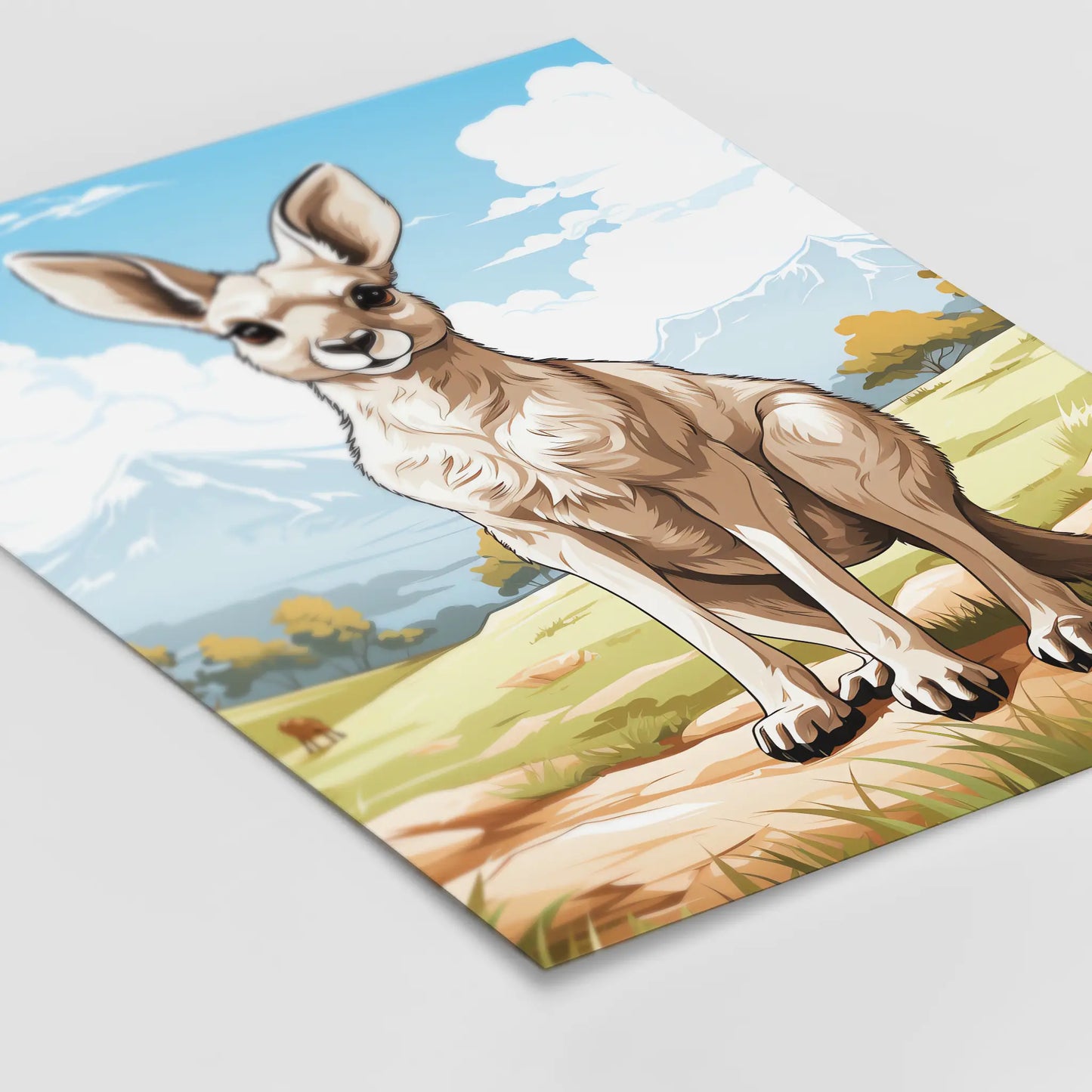 Kangaroo No 2 - Comic Style - Poster