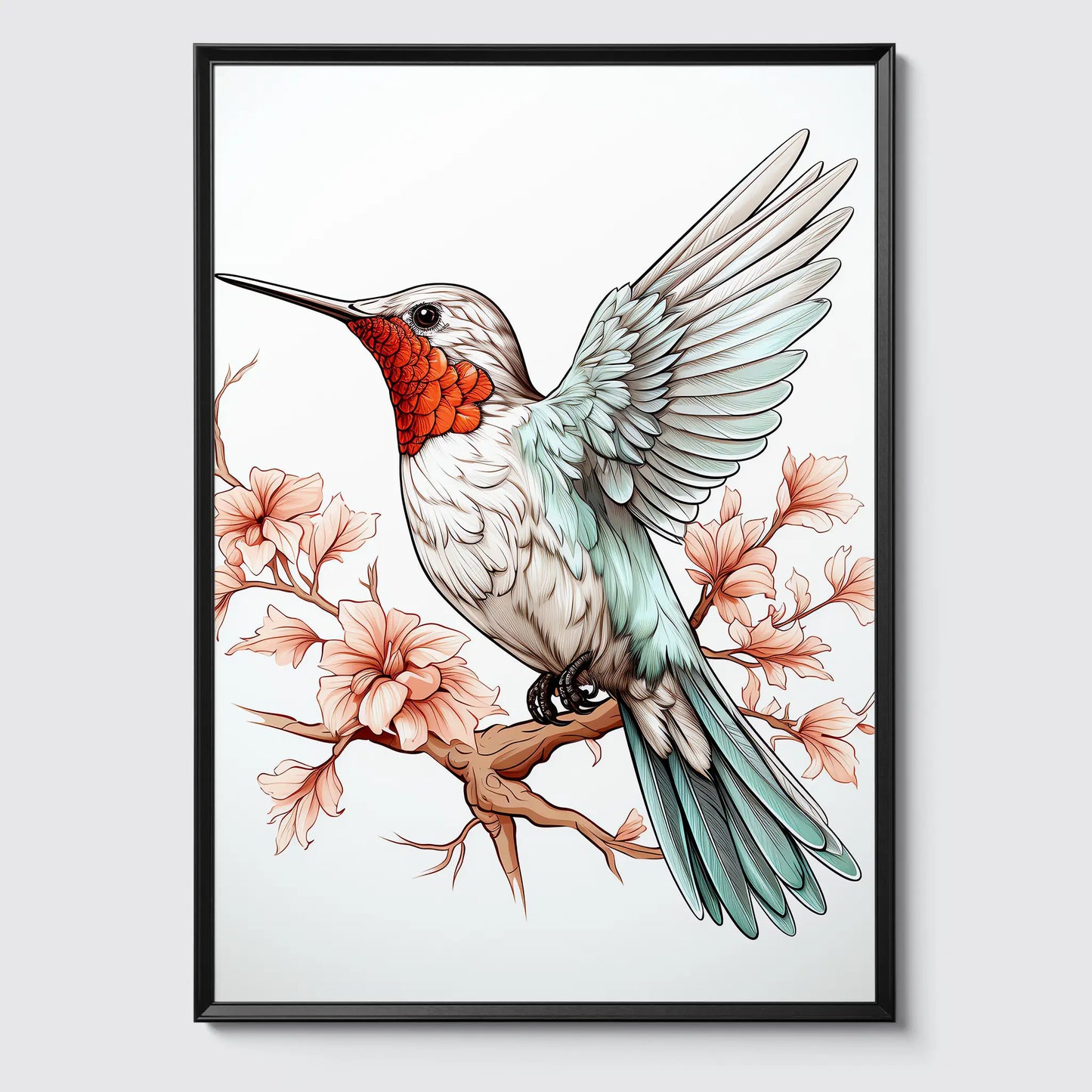 Hummingbird No 1 - Comic Style - Poster