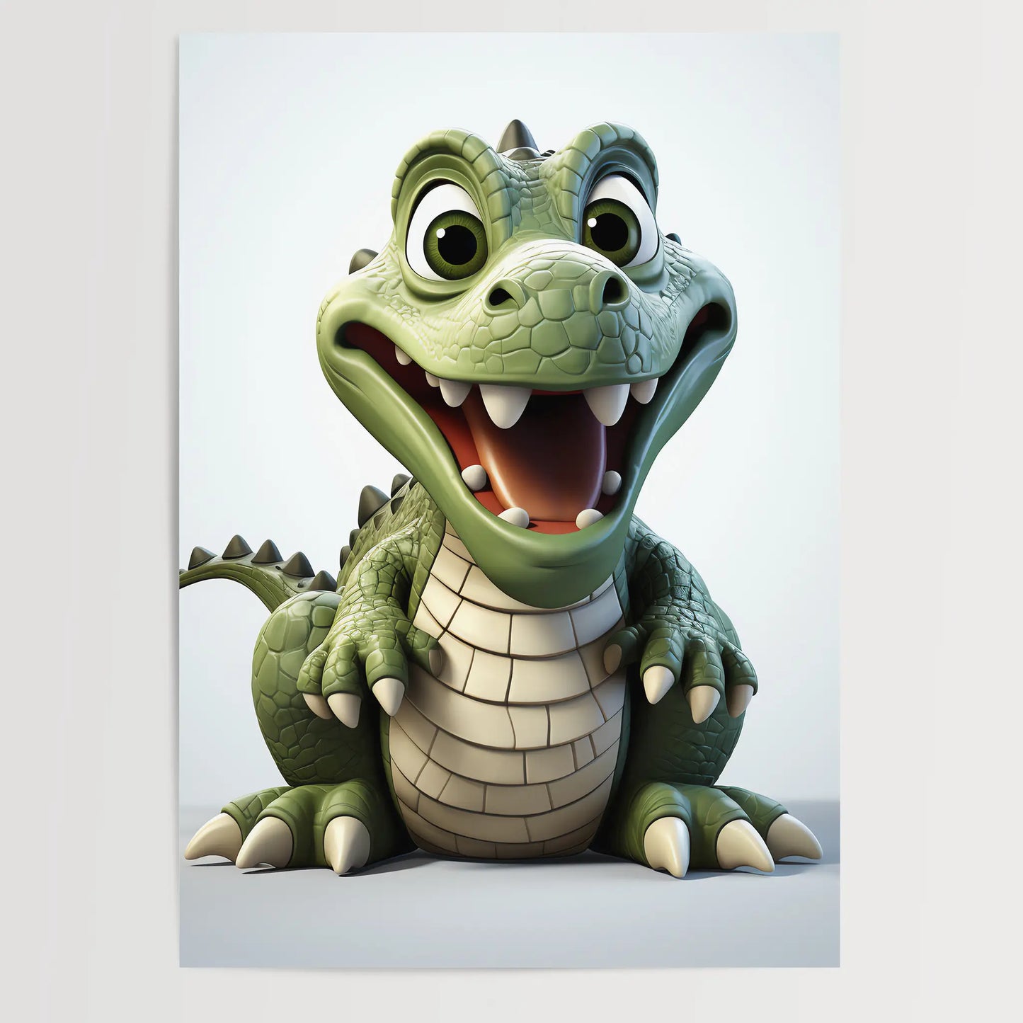 Crocodile No 2 - Comic Style - Poster