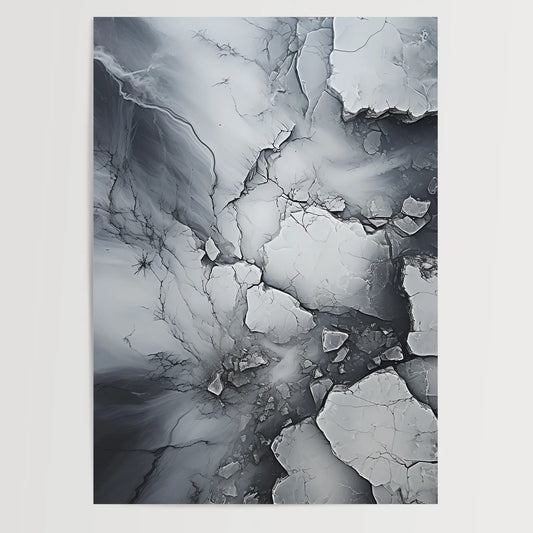 Makro Eis No 3 - Abstrakt - Poster
