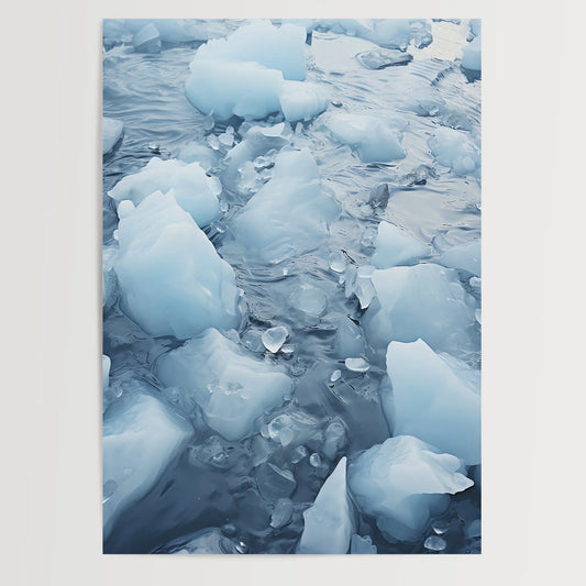 Makro Eis No 5 - Abstrakt - Poster