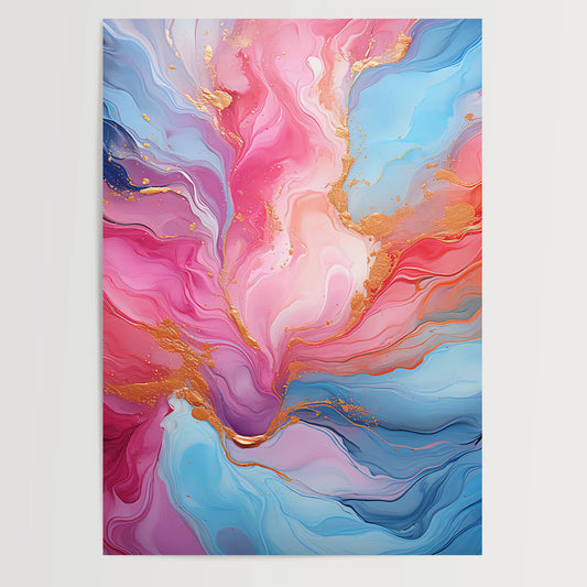 Marmor Rosa No 2 - Abstrakt - Luxury Style - Poster