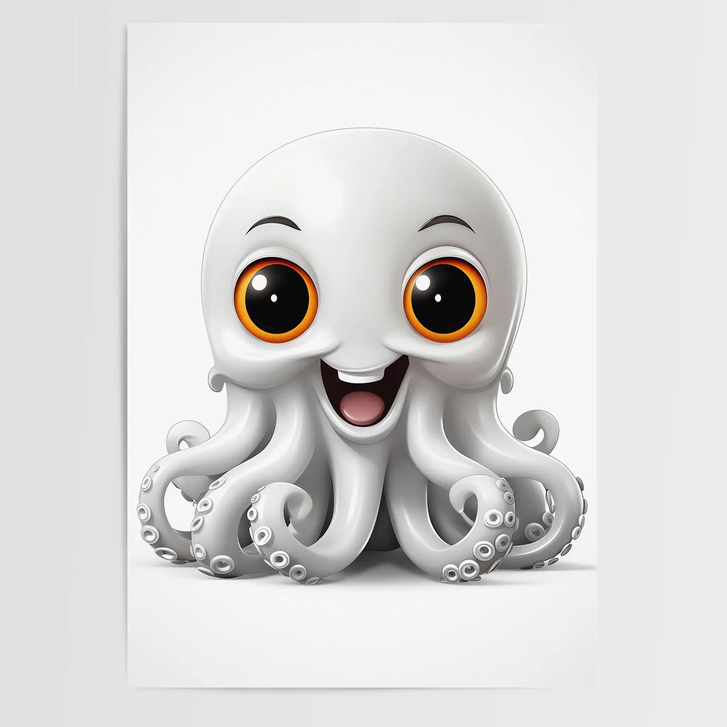 Octopus No 3 - Comic Style - Poster