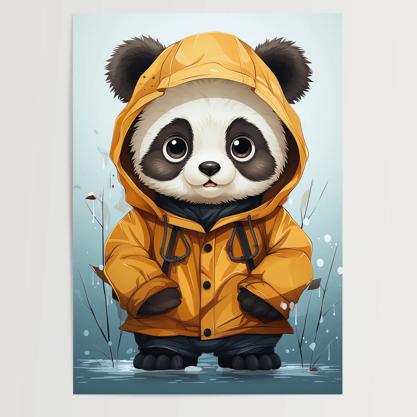 Panda No 2 - Comic Style - Poster