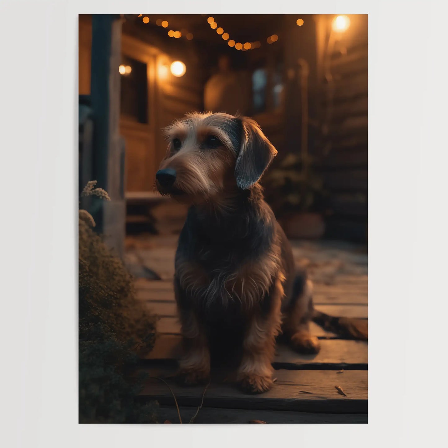 Wire-haired Dachshund No 2 - Poster