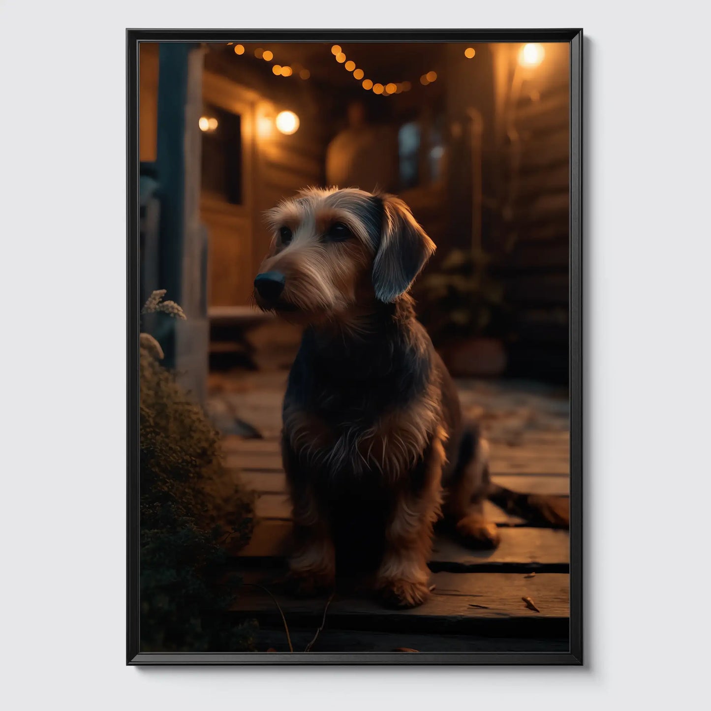 Wire-haired Dachshund No 2 - Poster