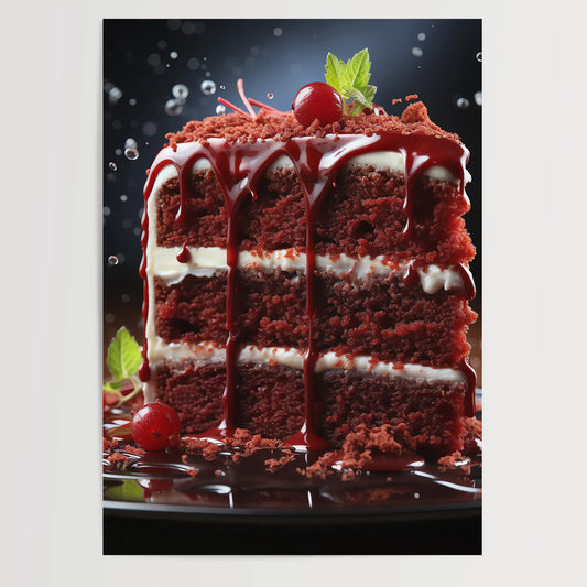 Red Velvet Cake No 2 - Kitchen - Poster
