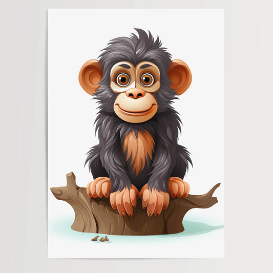 Schimpanse No 3 - Poster