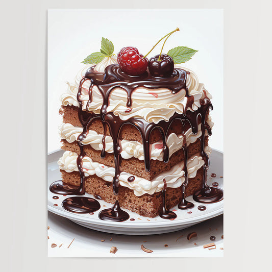 Chocolate Cake No 1 - Kitchen - Poster
