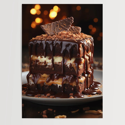 Chocolate Cake No 3 - Kitchen - Poster