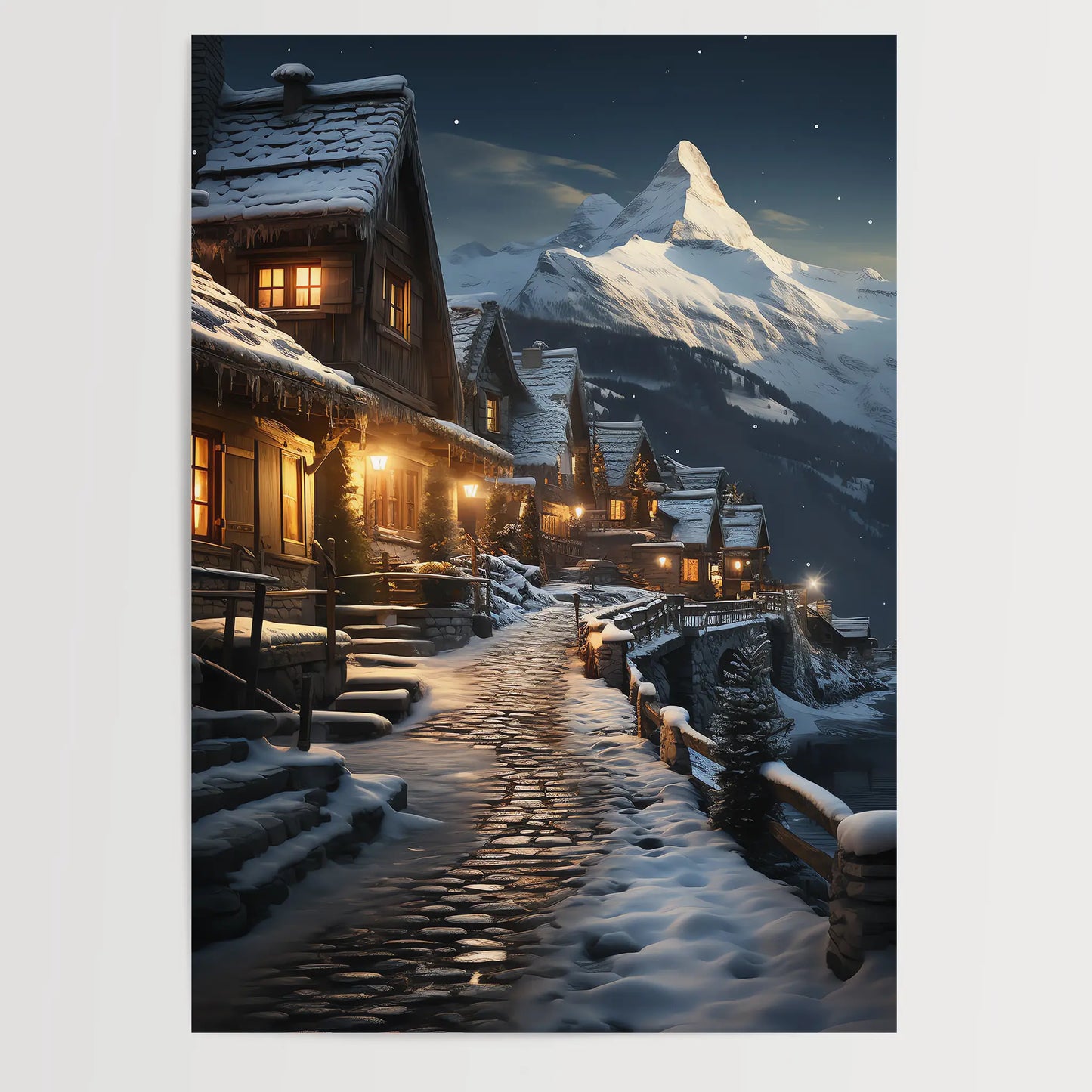 Schweiz im Winter No 1 - Weihnachten- Poster