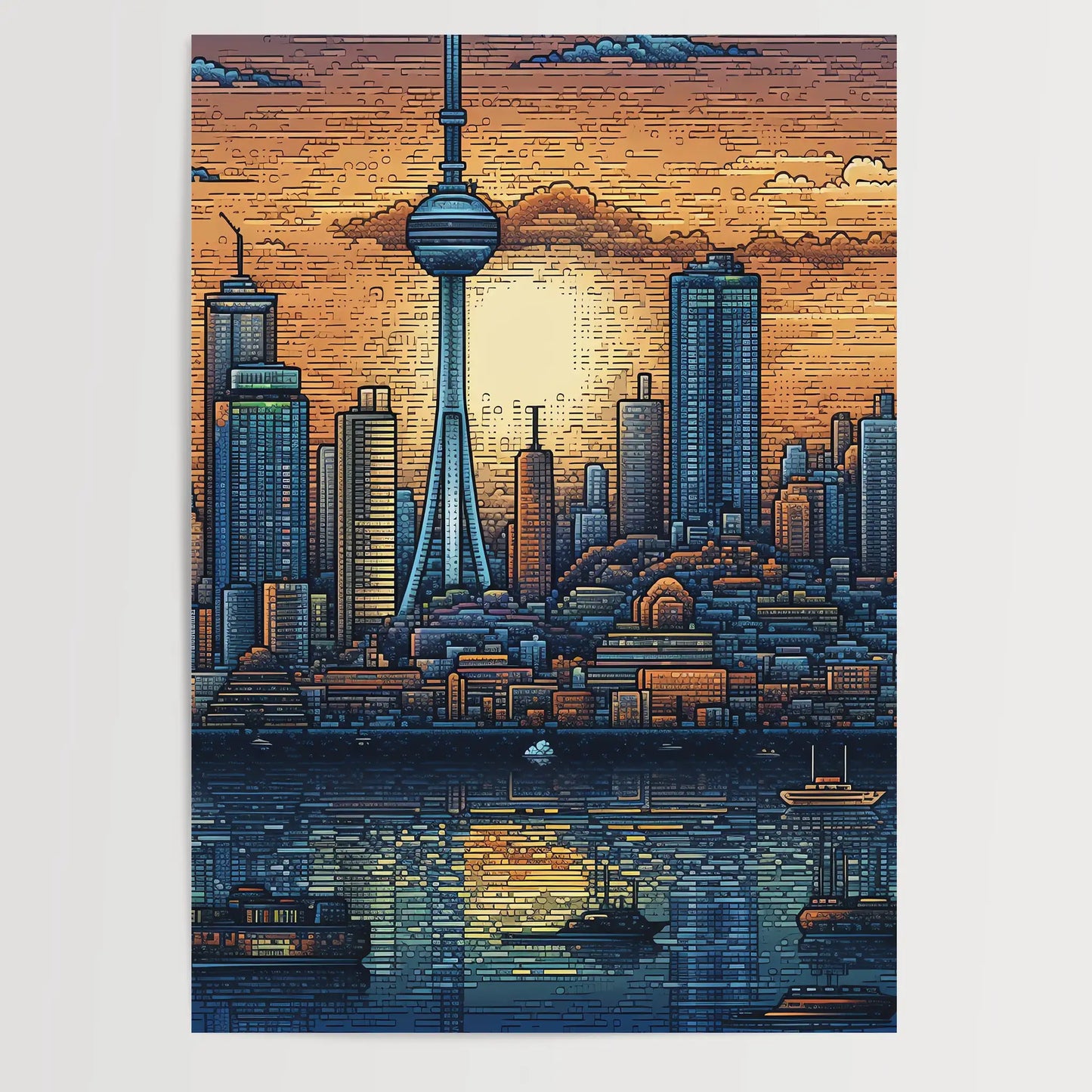 Seoul No 2 Pixel Art Poster
