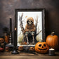 Skeletes No 4 - Halloween - Watercolor - Poster