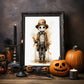 Skeletes No 8 - Halloween - Watercolor - Poster