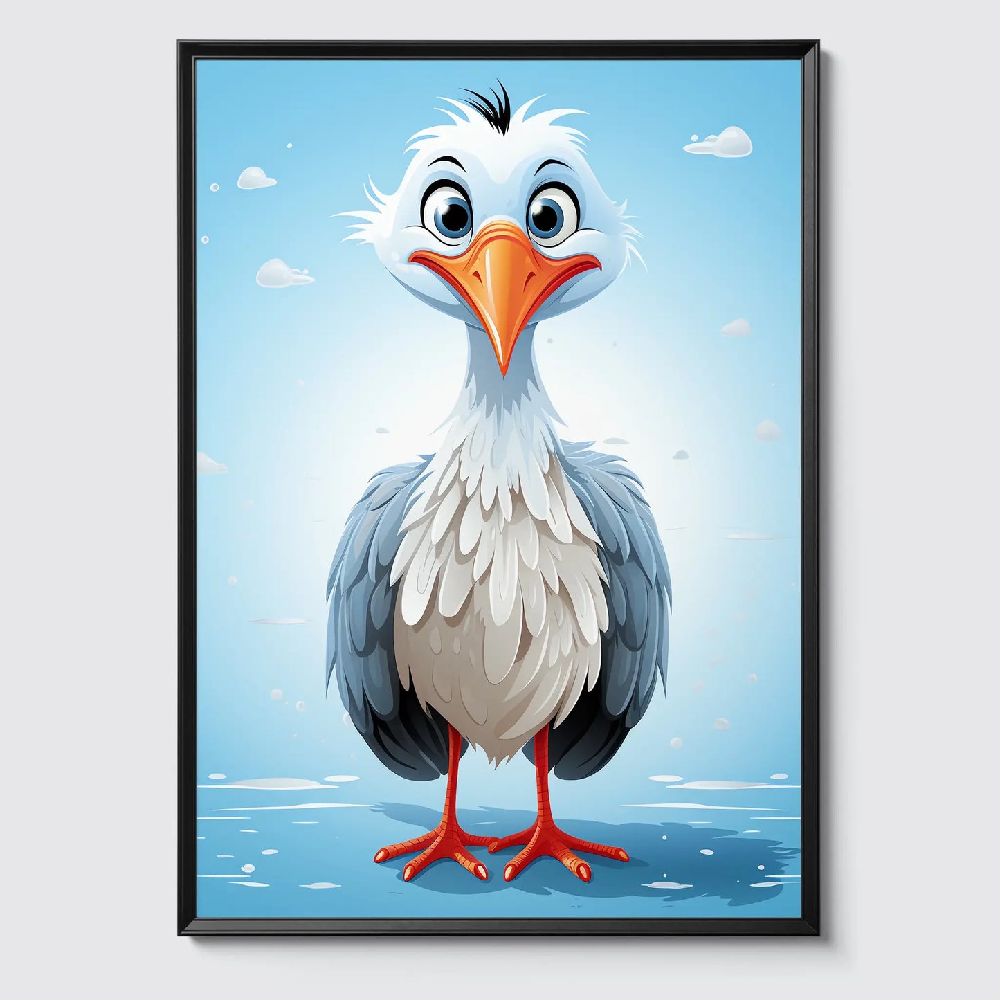 Stork No 1 - Comic Style - Poster