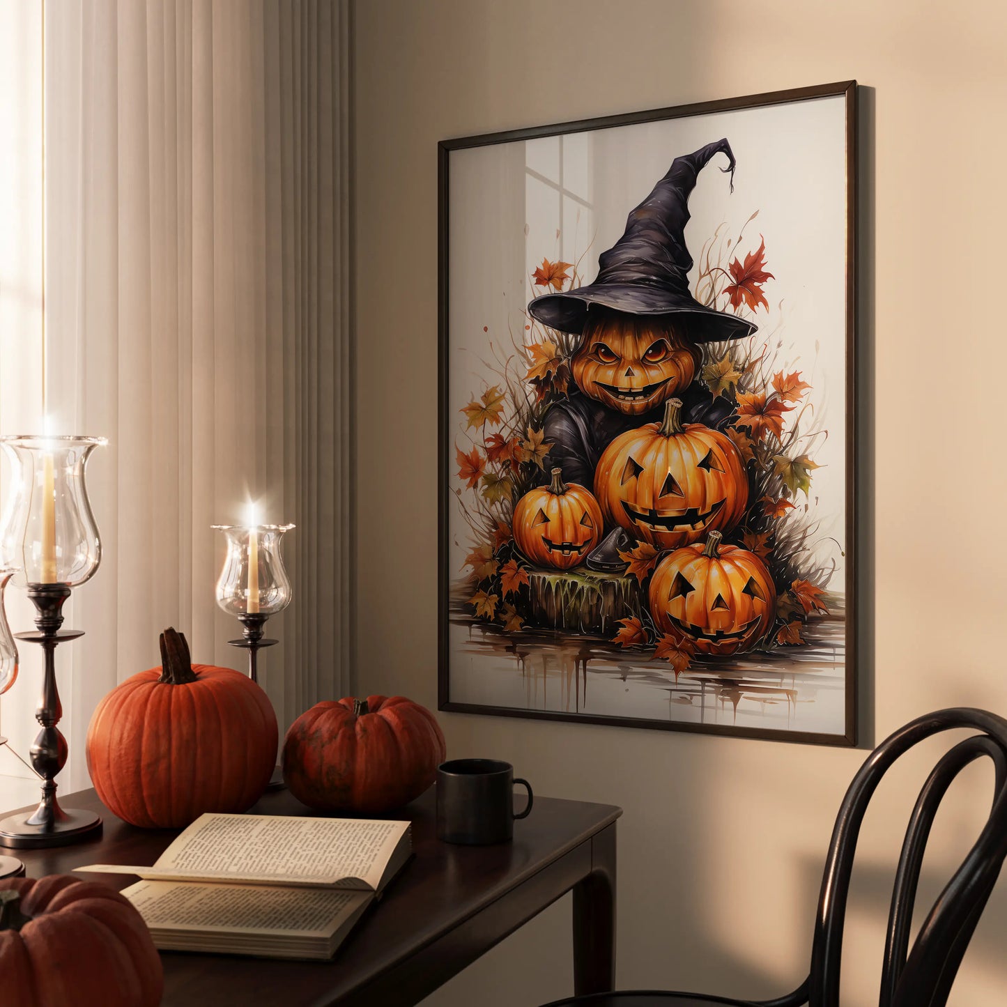 Trick or Treat No 10 - Halloween - Watercolor - Poster