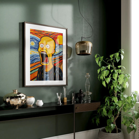 The Scream - Abstract Art - Homer - Painting - Colorful - Poster