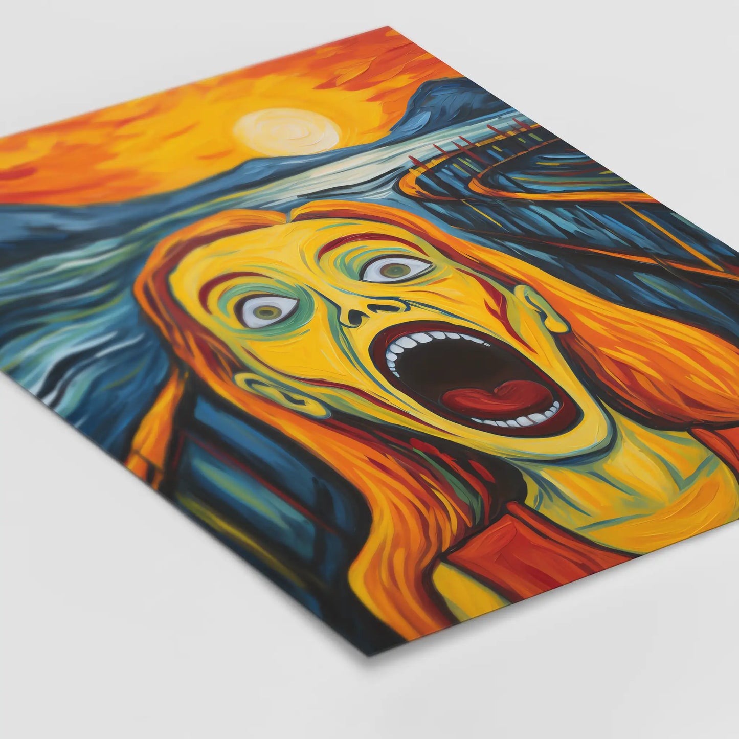 The Scream - Abstrakte Kunst - Marylin - Gemälde - Bunt - Poster