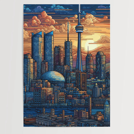 Toronto No 1 Pixel Art Poster