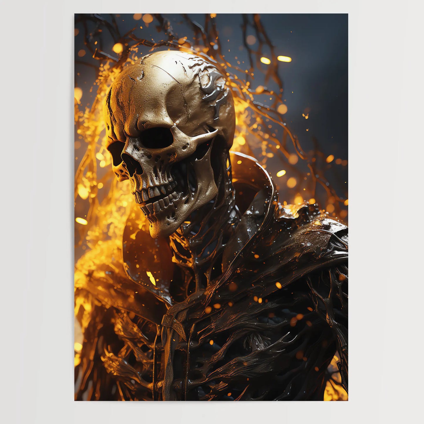 Skull No 1 - Halloween - Poster