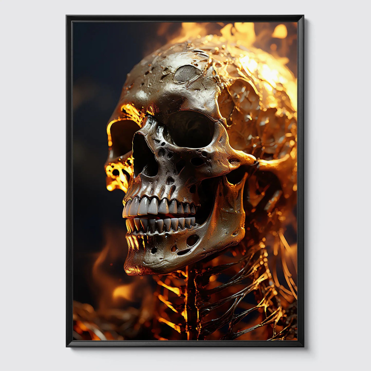 Skull No 3 - Halloween - Poster