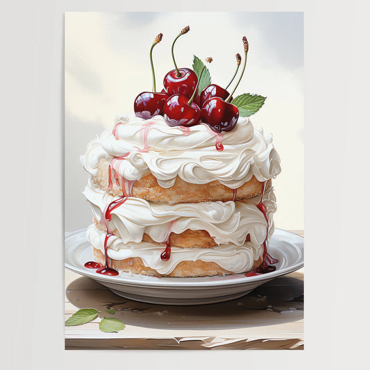 Vanille Kuchen No 3 - Küche - Poster