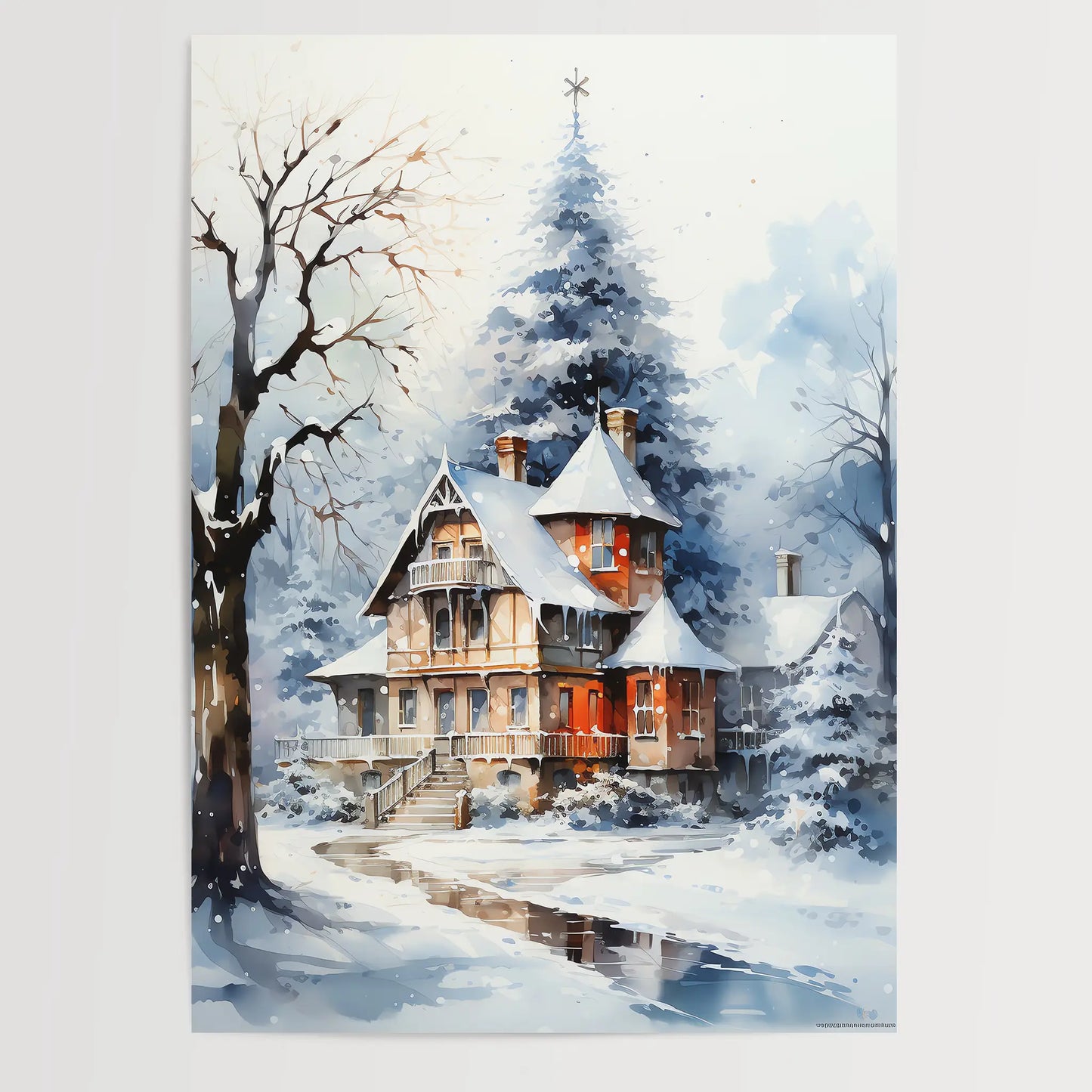 Christmas Home No 8 - Poster