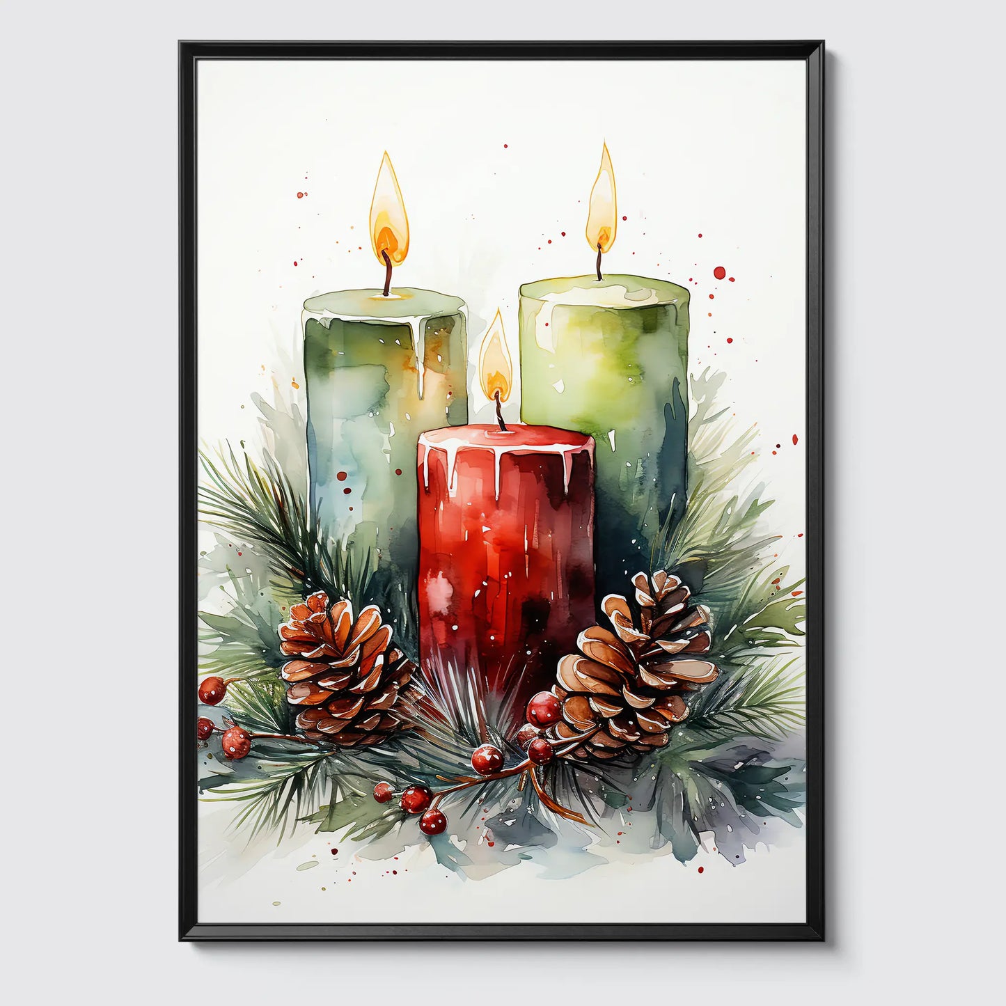 Christmas Candles No 2 - Christmas - Candles - Poster