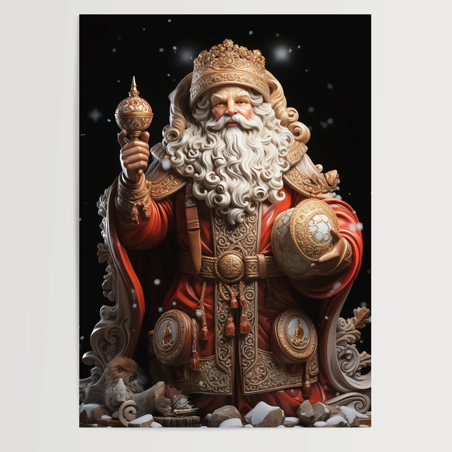 Weihnachtsmann Figur No 3 - Weihnachten - Poster