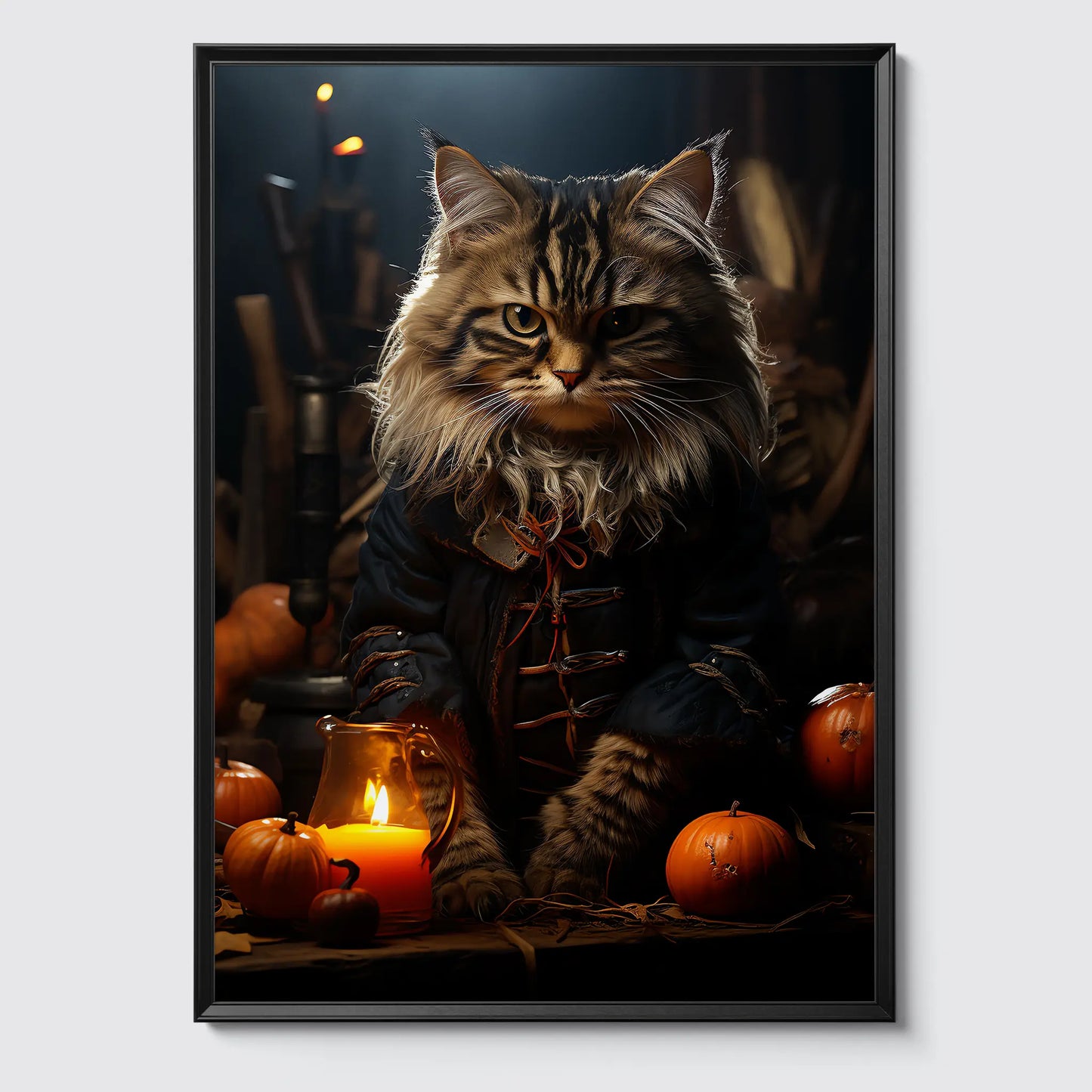 Angry Cat No 3 - Halloween - Poster