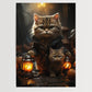 Angry Cats No 2 - Halloween - Poster