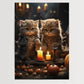 Angry Cats No 4 - Halloween - Poster
