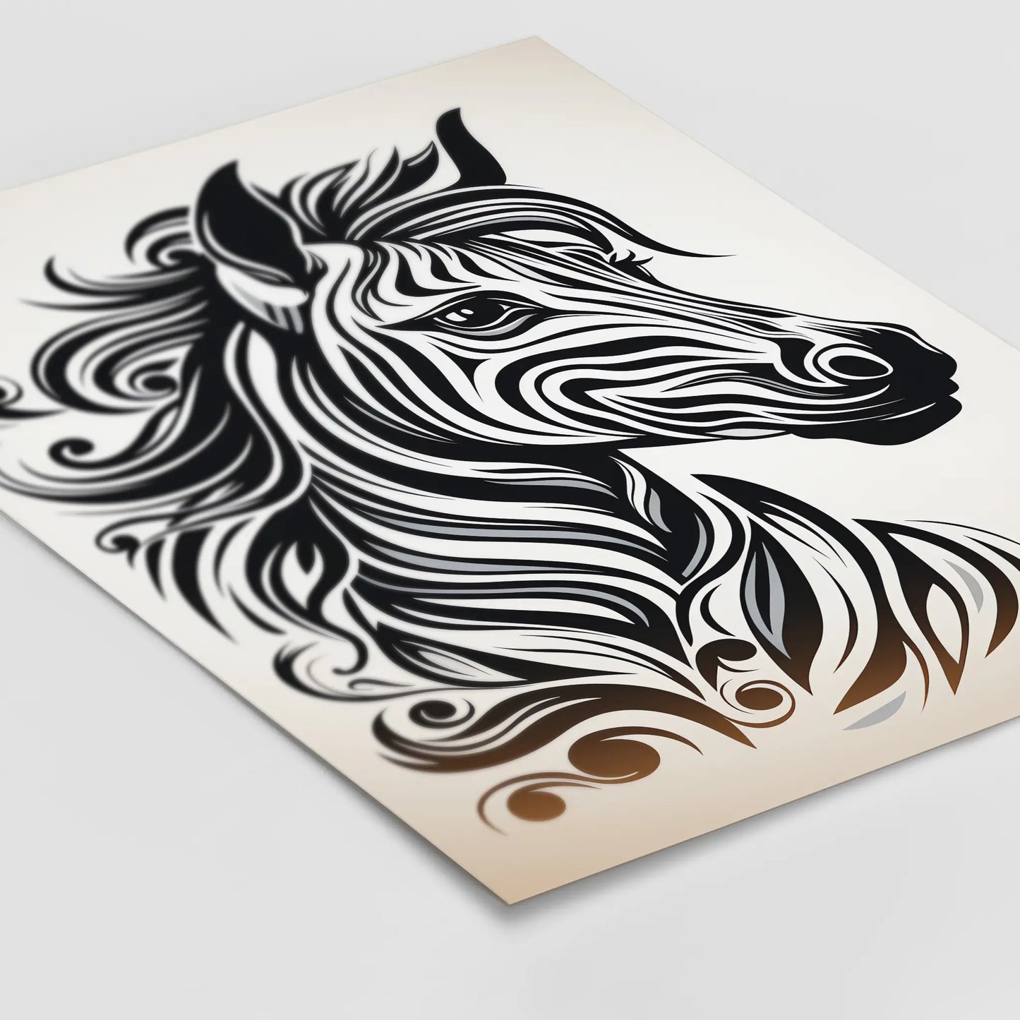 Zebra No 1 - Comic Style - Poster