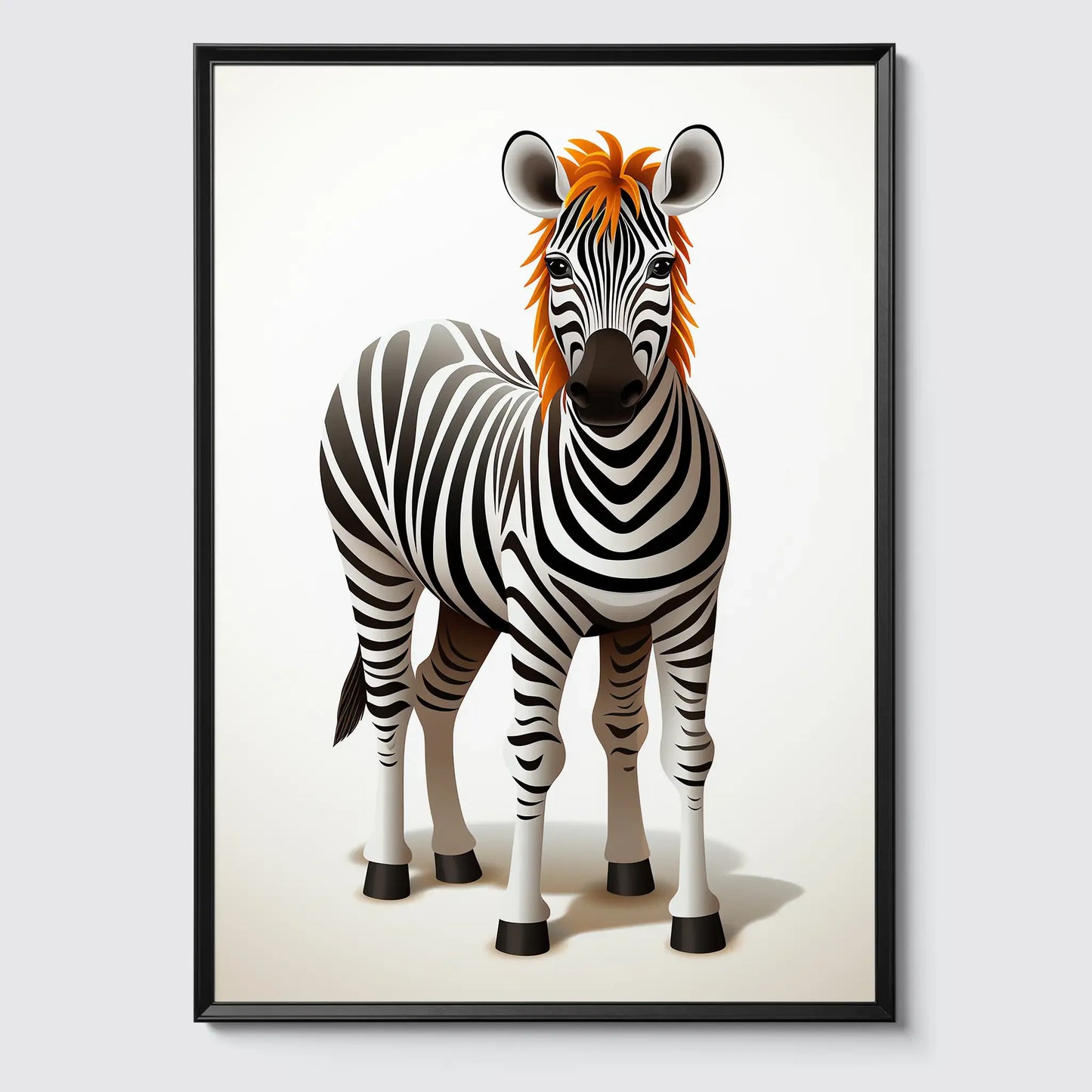 Zebra No 2 - Comic Style - Poster
