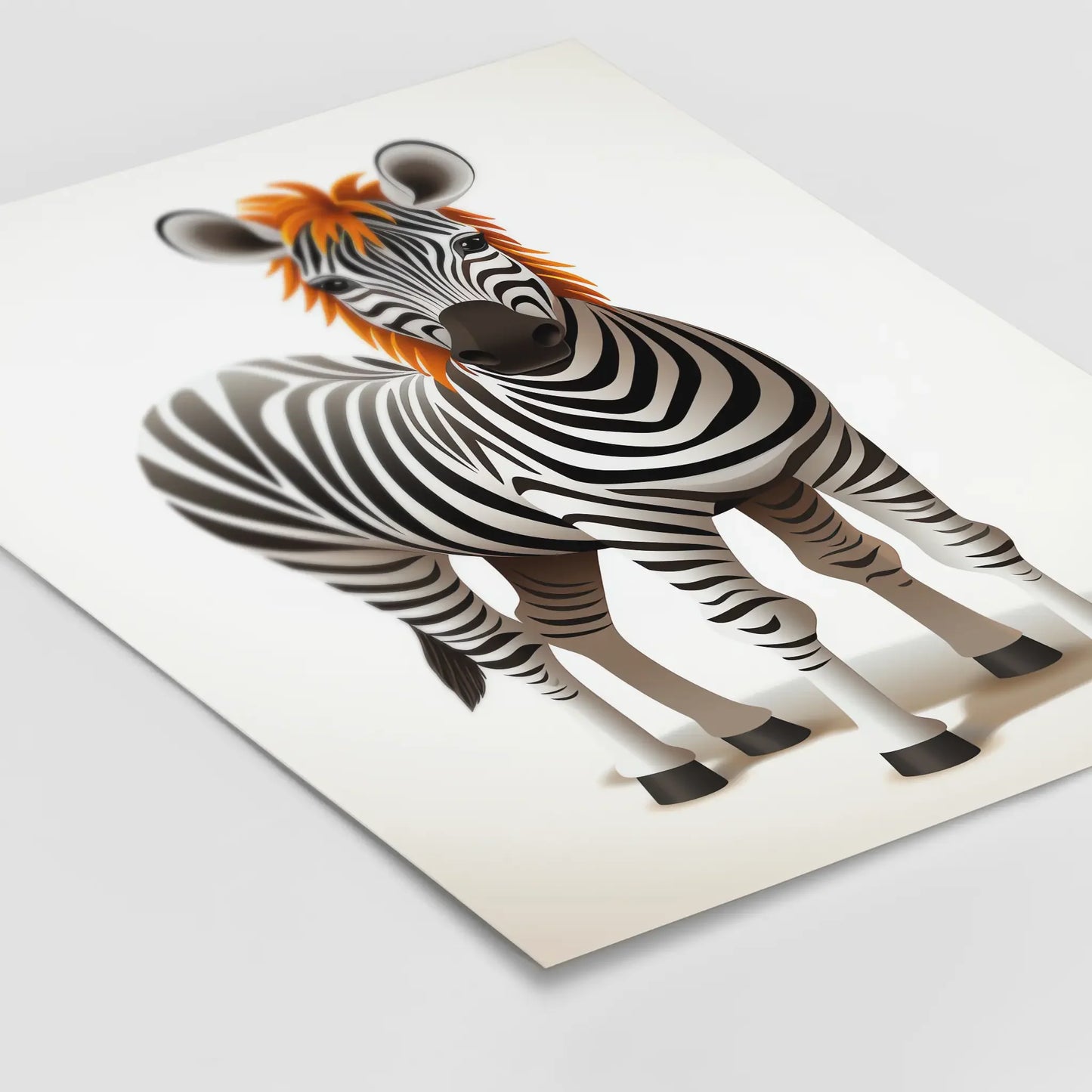 Zebra No 2 - Comic Style - Poster