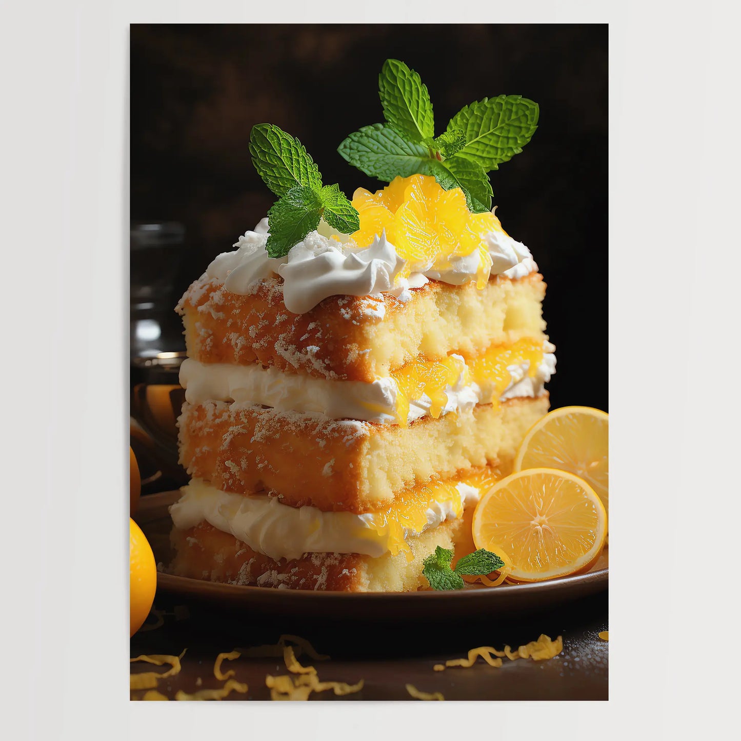 Lemon Cake No 1 - Kitchen - Poster