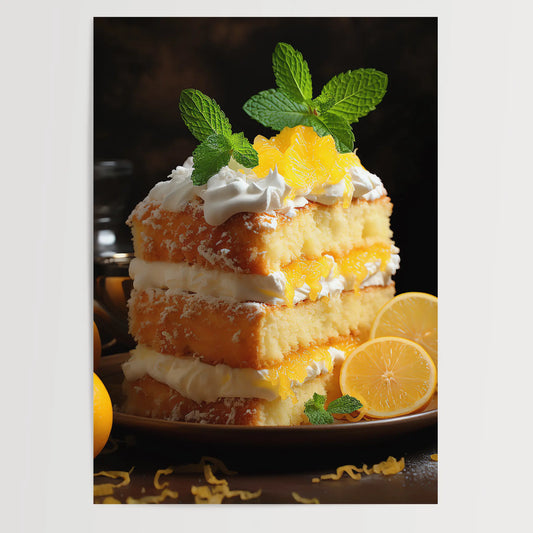 Zitronen Kuchen No 1 - Küche - Poster